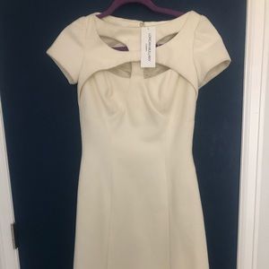 Lorcan Mullany white wool dress